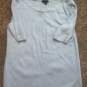 Talbots Soft Blue Knit Top